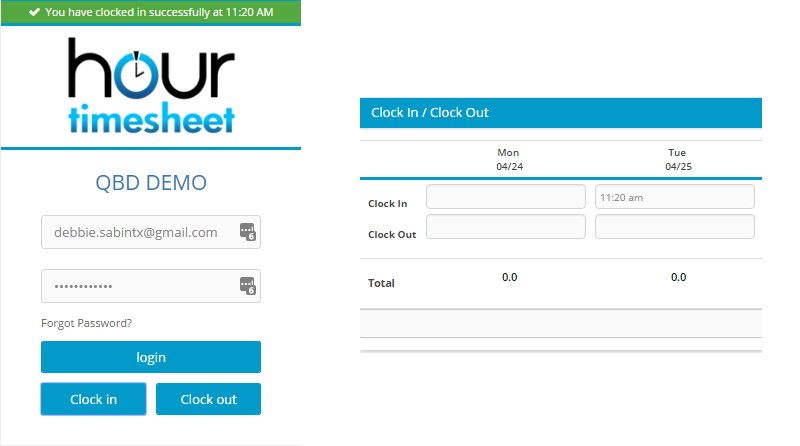 on the clock employee login on the clock employee login