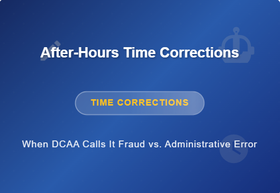 After Hours Time Corrections
