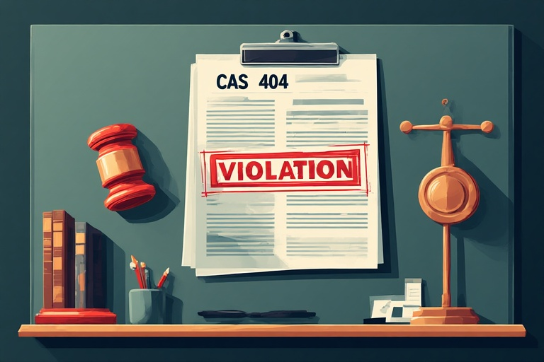 CAS 404 compliance requirements