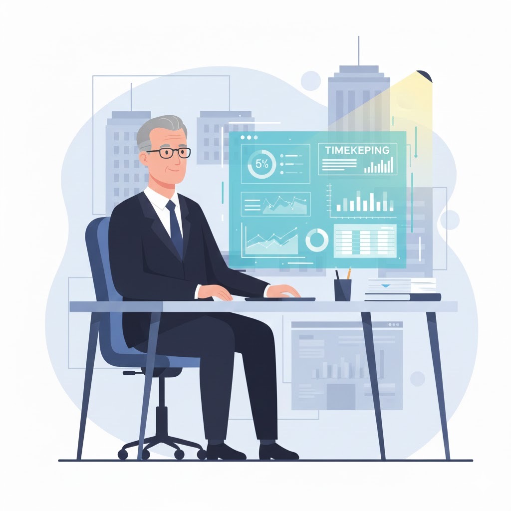 Government contractor time tracking systems