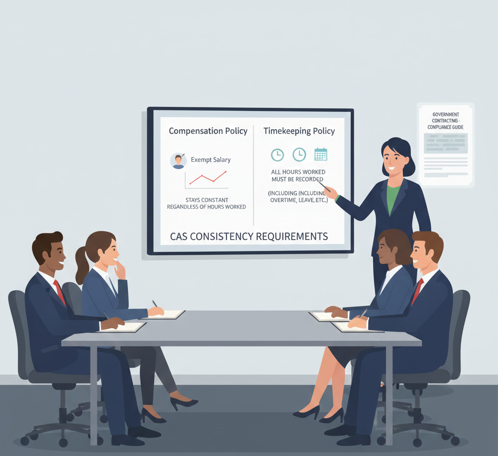 Exempt employee timekeeping government contracts