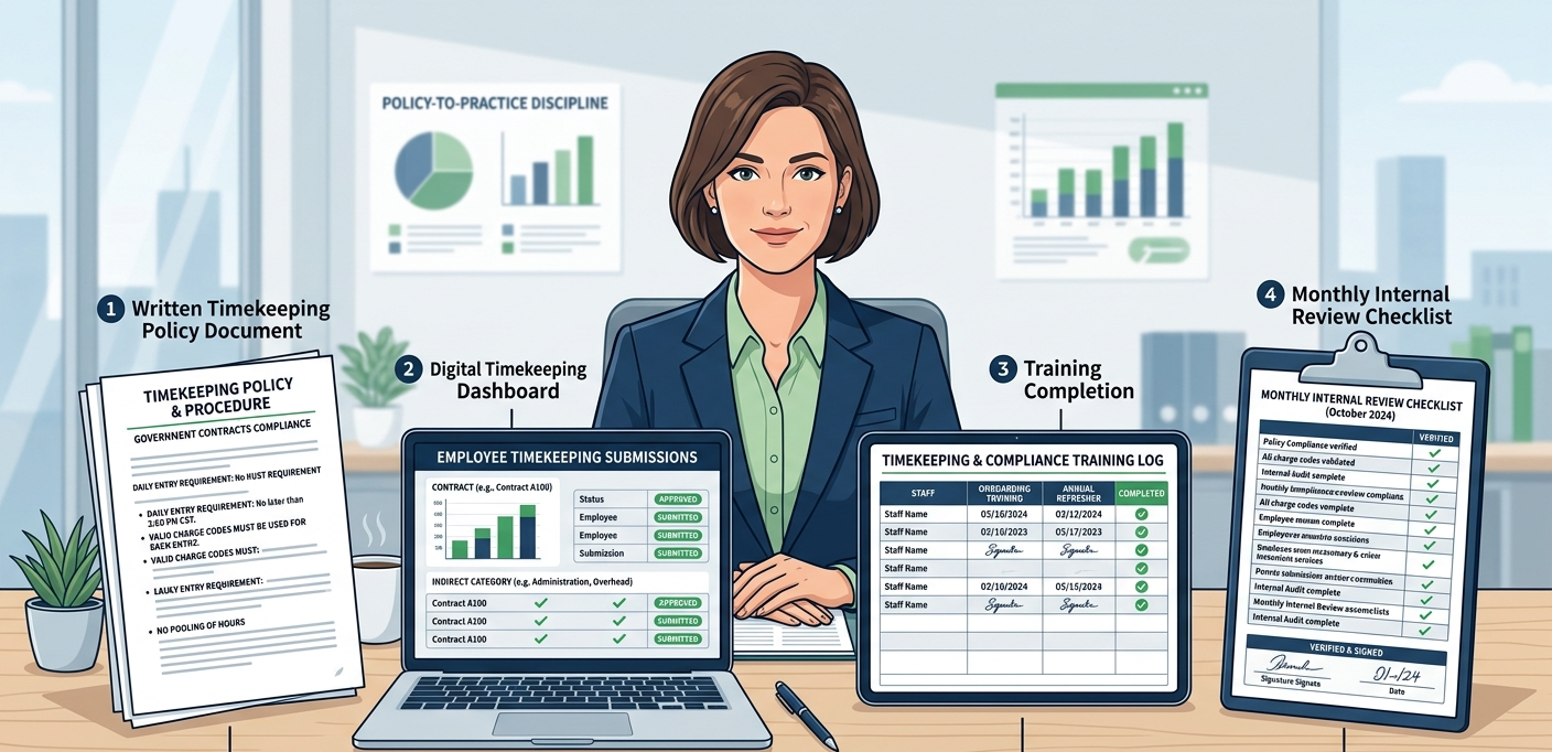 How to Build a DCAA-Compliant Hour Timesheet Process for Government Contracting Teams